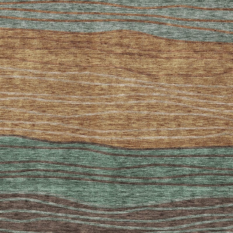 HomeRoots Striped Transitional Rectangle Outdoor Rug