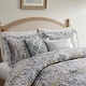 preview thumbnail 4 of 12, Harbor House Hallie 6-piece Grey Damask Pattern Cotton Comforter Set