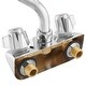 preview thumbnail 3 of 15, Commercial Wall Mount Sink Faucets 4in Center w Swivel Spouts NSF
