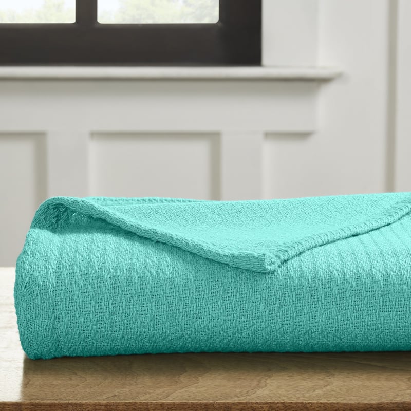 Superior Waffle Weave Honeycomb Knit Soft Cotton Blanket
