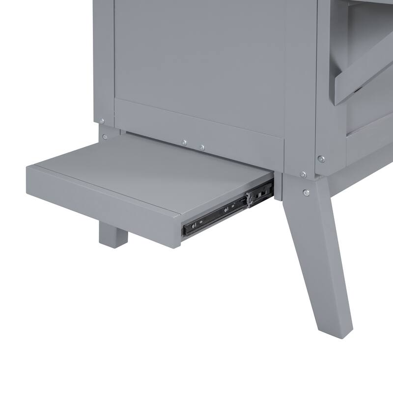 Full Size Murphy Bed with USB Port and removable Shelves on Each Side