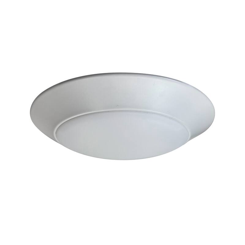 Nora Lighting NLOPAC-R6TW Opal 8" Wide LED Flush Mount Bowl Ceiling - White