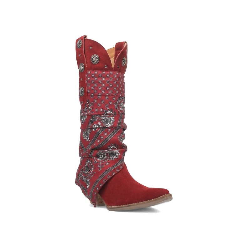 Dingo Western Boots Womens Bandana Rhapsody Leather Snip Toe DI194