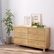 preview thumbnail 27 of 58, Max and Lily Solid Wood 6-Drawer Dresser Natural