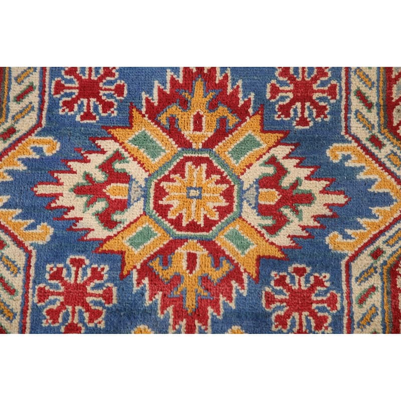 Geometric Kazak Large Oriental Area Rug Handmade Wool Carpet - 9'9" x 16'2"