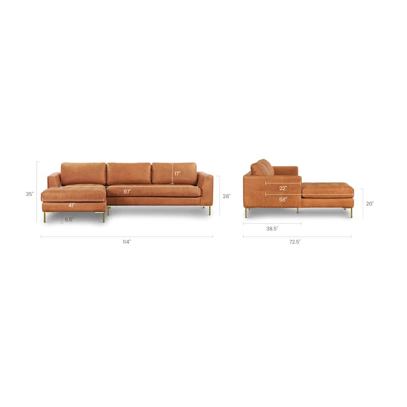 Poly & Bark Calle Left-Facing Sectional