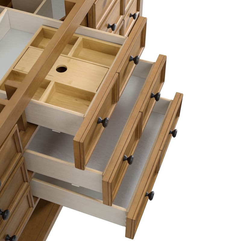 James Martin Vanities 505-V72-3ENC Malibu 72" Free Standing Double