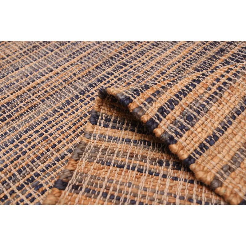 ECARPETGALLERY Flat-Weave Palas Denizli Tan Jute Kilim - 5'4 x 7'5