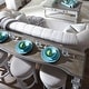 preview thumbnail 8 of 8, Magnolia Manor Antique White Weathered Bark Console Bar Table