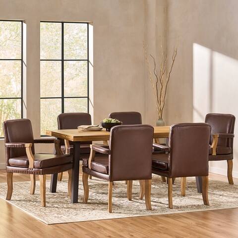 Drouin Upholstered Dining Chair (Set of 6) by Christopher Knight Home