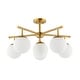 preview thumbnail 16 of 17, SAFAVIEH Lighting Briette Flush Mount - 26" W x 26" D x 15" H