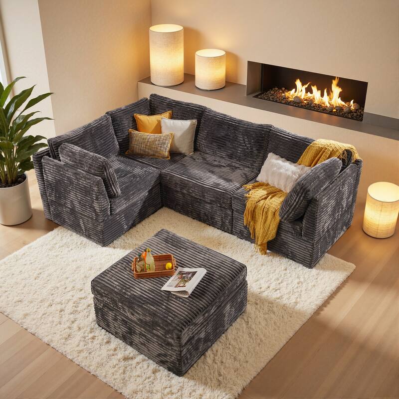 OVIOS Modular Cloud-Like Sofa (with Ottoman)