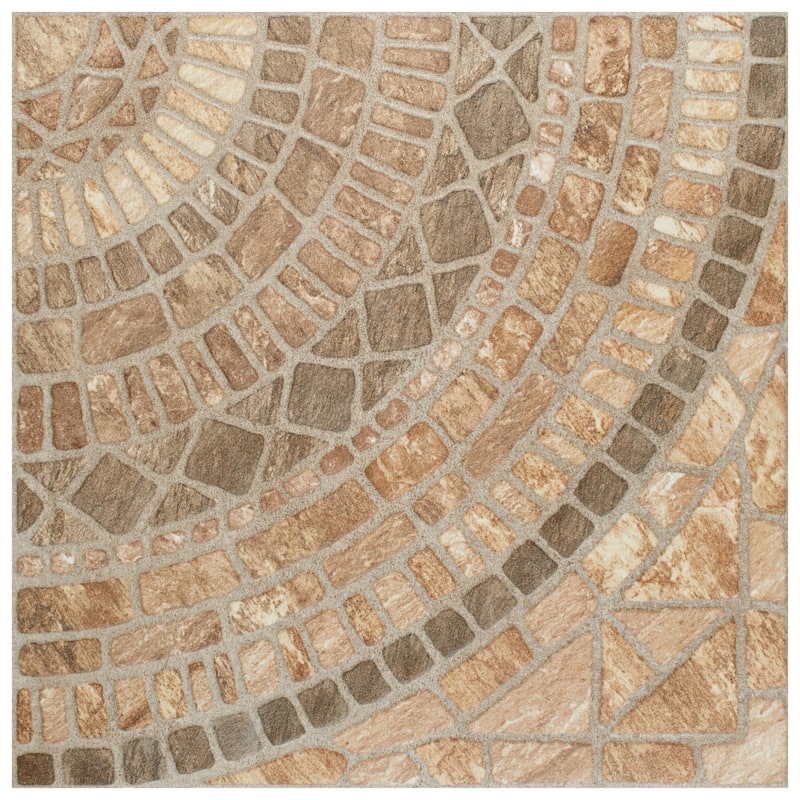 Merola Tile Terra Beige 17-3/4" x 17-3/4" Ceramic Floor and Wall Tile