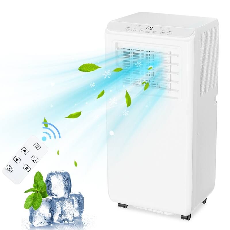 8000Btu Portable Air Conditioner, Cools Rooms up to 350 sq. ft - White