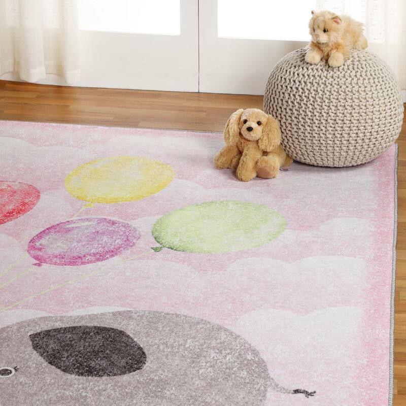 Superior Nursery Polyester Indoor Anti-Skid Kids' Area Rug