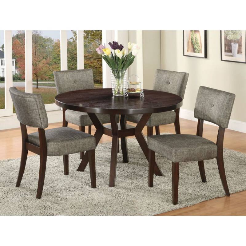 Round Dining Table in Espresso Finish