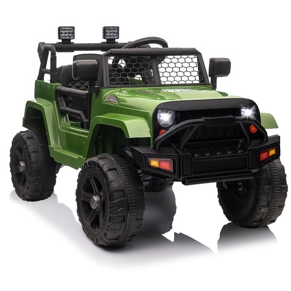 slide 2 of 29, 12V Ride on Car for Kids 3 Speeds Truck to Drive Green