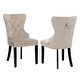 preview thumbnail 23 of 65, Grandview Tufted Upholstered Dining Chair (Set of 2) with Nailhead Trim and Ring Pull Taupe