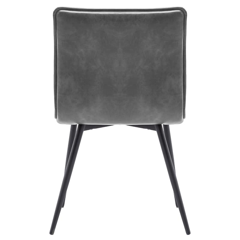Minimalist 19" Wide Faux Leather Dining Chairs