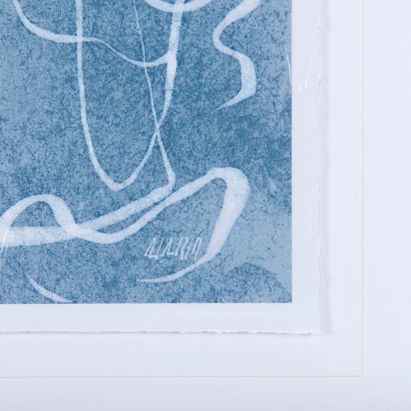 Thread Blue III Framed Art Print