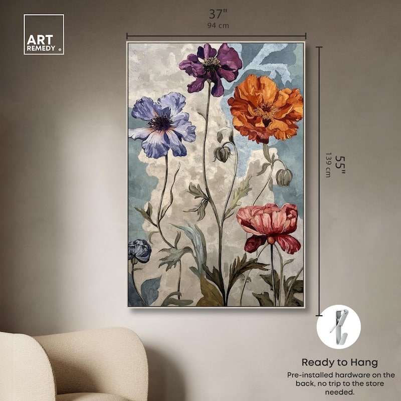 Hued Blossom III Canvas by Art Remedy