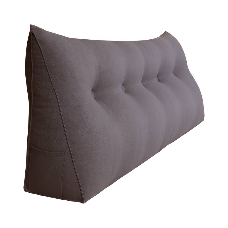WOWMAX Bed Rest Wedge Reading Pillow Headboard Back Support Cushion