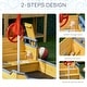 preview thumbnail 6 of 9, Outsunny Kids Sandbox Pirate Ship Play Boat w/ Bench Seat and Storage, Cedar Wood - 62.25"x 30.75"x 18"