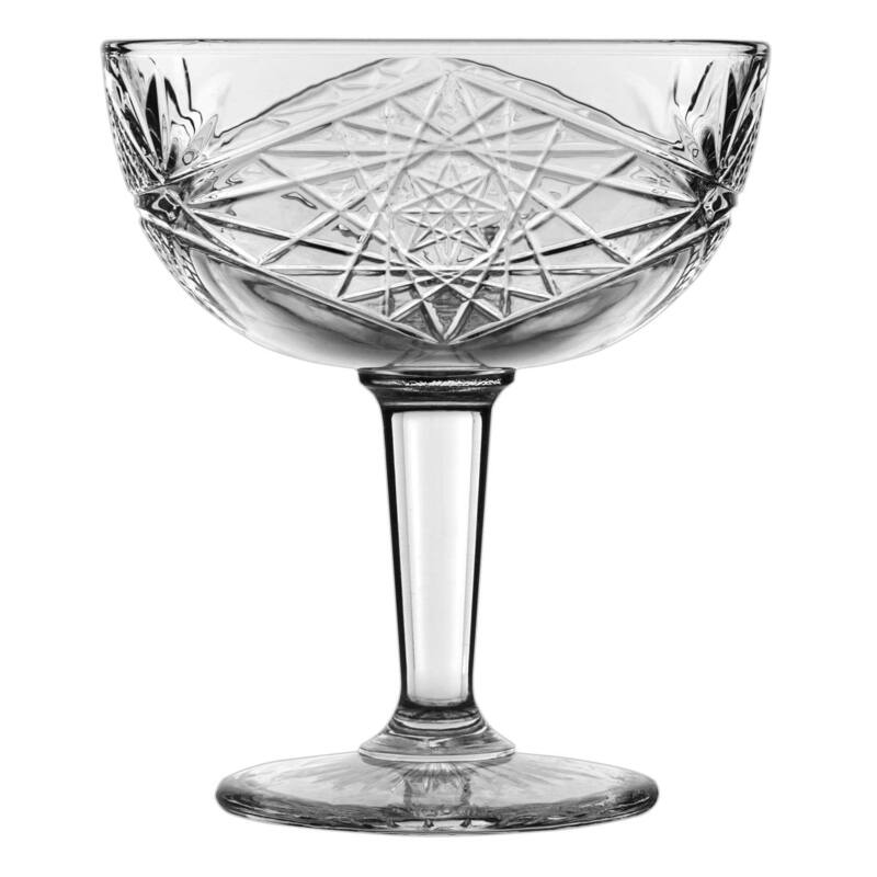 Libbey Hobstar Coupe Cocktail Beverage Drinking Glasses, 8.5 ounce, Set of 4 - Set of 4
