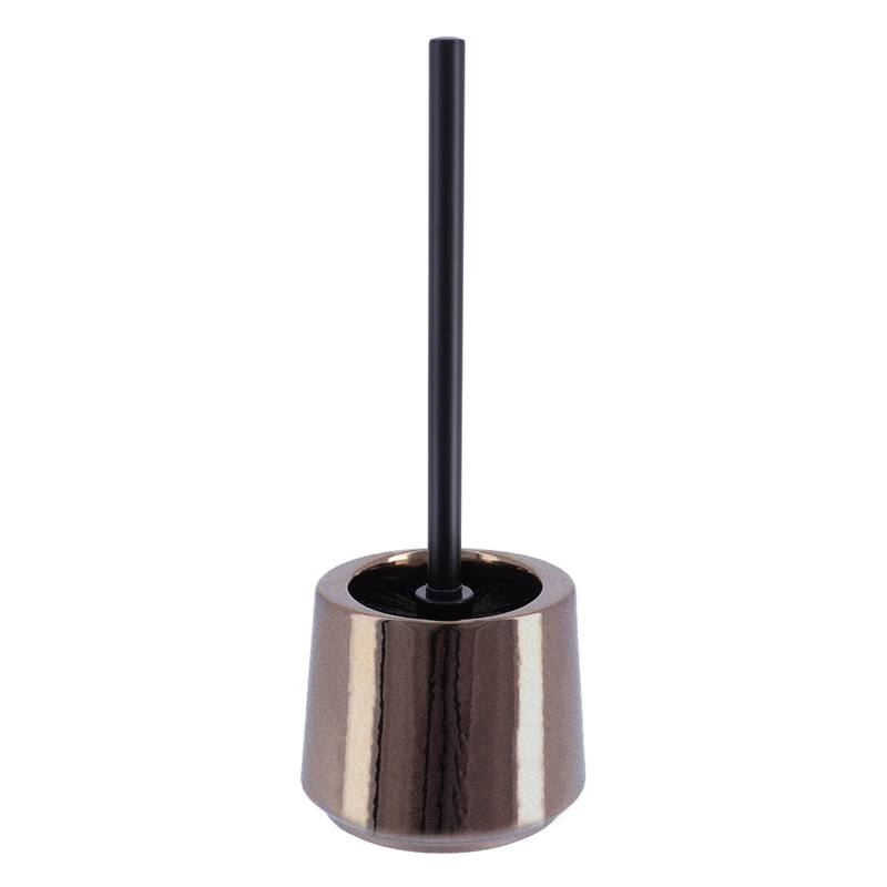 Bronze Porcelain Bathroom Accessory Set 4-Pieces Crackled Texture