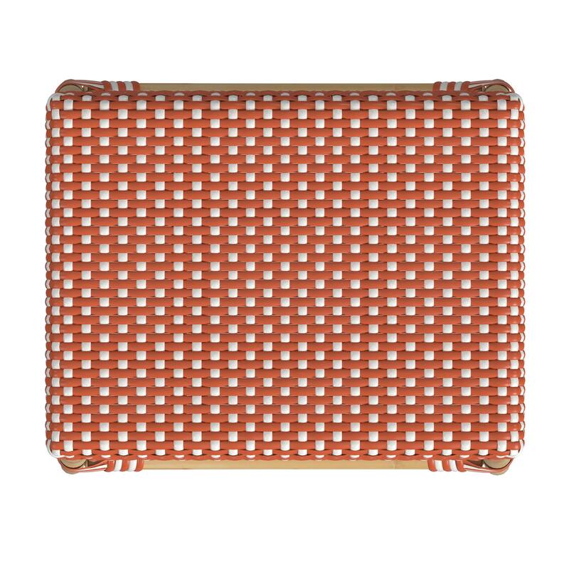 Robias 24.5" Rattan Rectangular Counter Stool