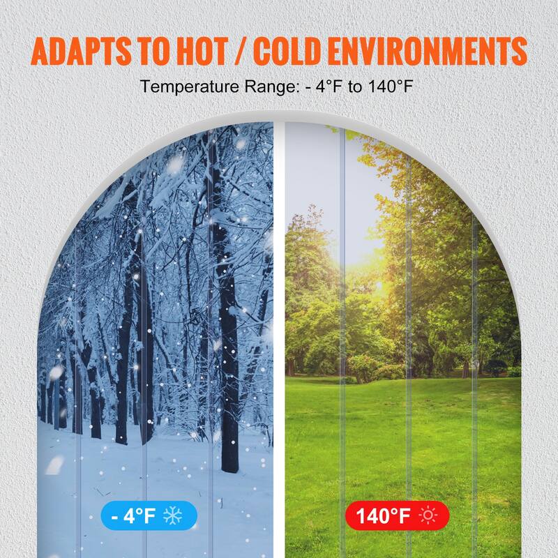 VEVOR Strip Curtain,Freezer Curtain,Plastic Door Strips for Walk in