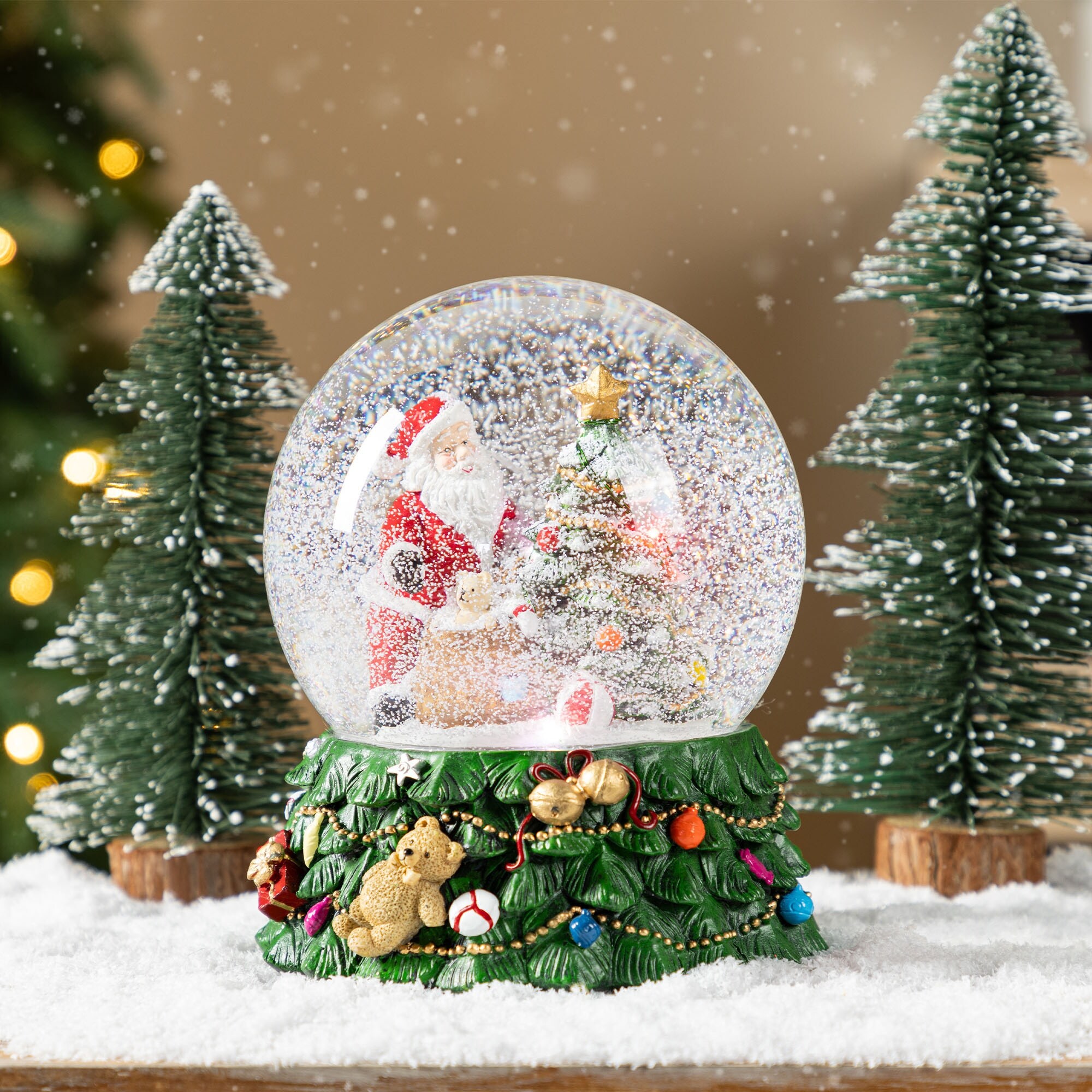 福袋・半額ポスター - クリーニング屋さん専用の通 Resin Christmas 150mm Glitzhome Lighted Snowflakes Musical その他