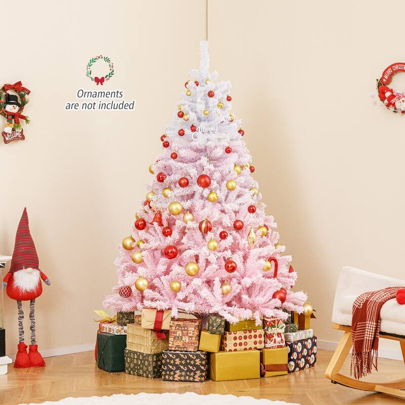 Costway 5/6/7/8 FT Artificial Christmas Tree with 456/820/1264/1774 - See Details