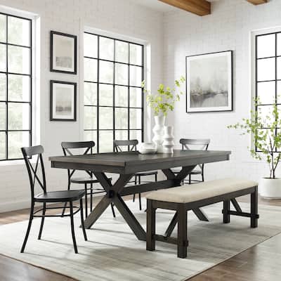 Crosley Hayden 6Pc Dining Set W/Camille Chairs