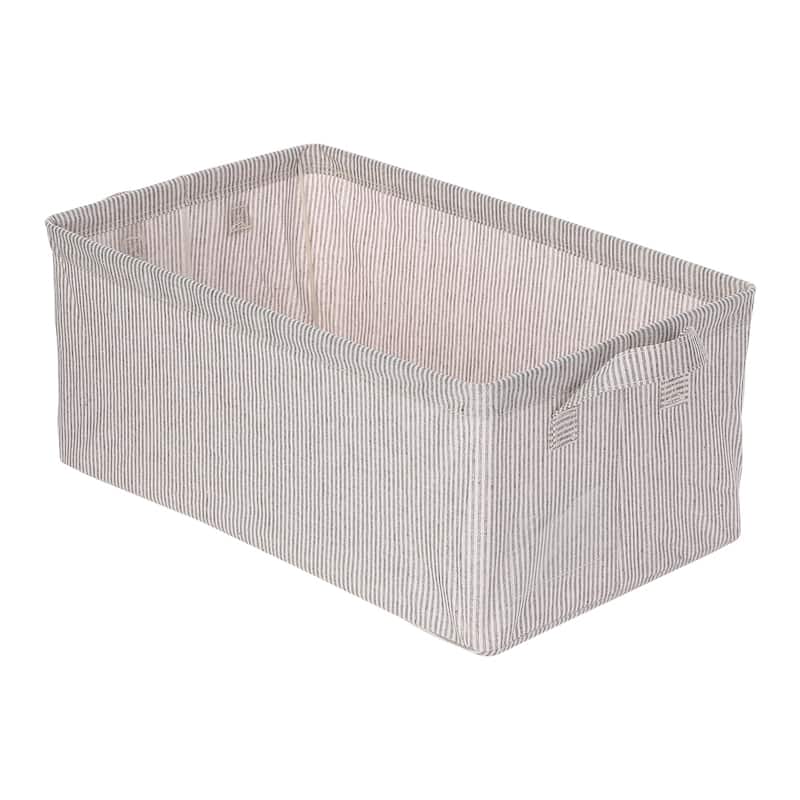 Fabric Storage Bin with Handles for Shelves Closet, Collapsible Storage Cube Basket for Organizing Clothes Books - 18.5*11*8in