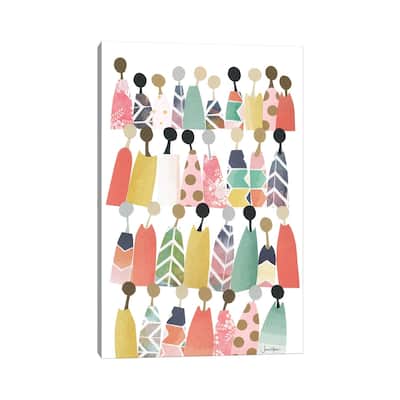 iCanvas "Pastel Rainbow People" by LouLouArtStudio Canvas Print