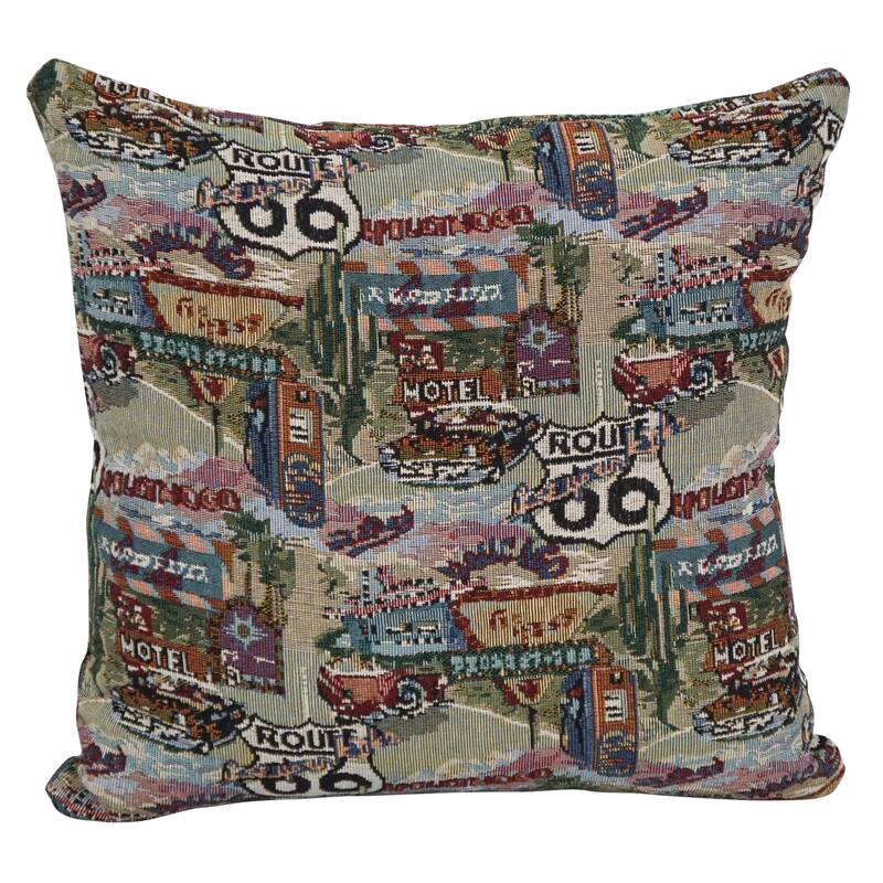 17-inch Tapestry Throw Pillows (Set of 1, 2,or 4)