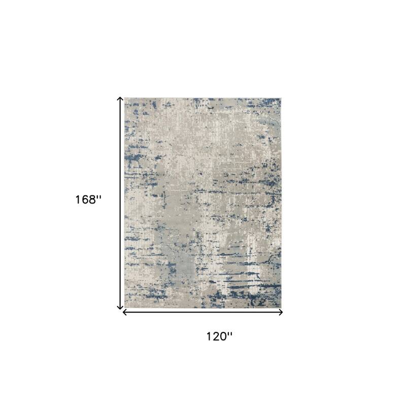 HomeRoots Abstract Modern Rectangle Area Rug