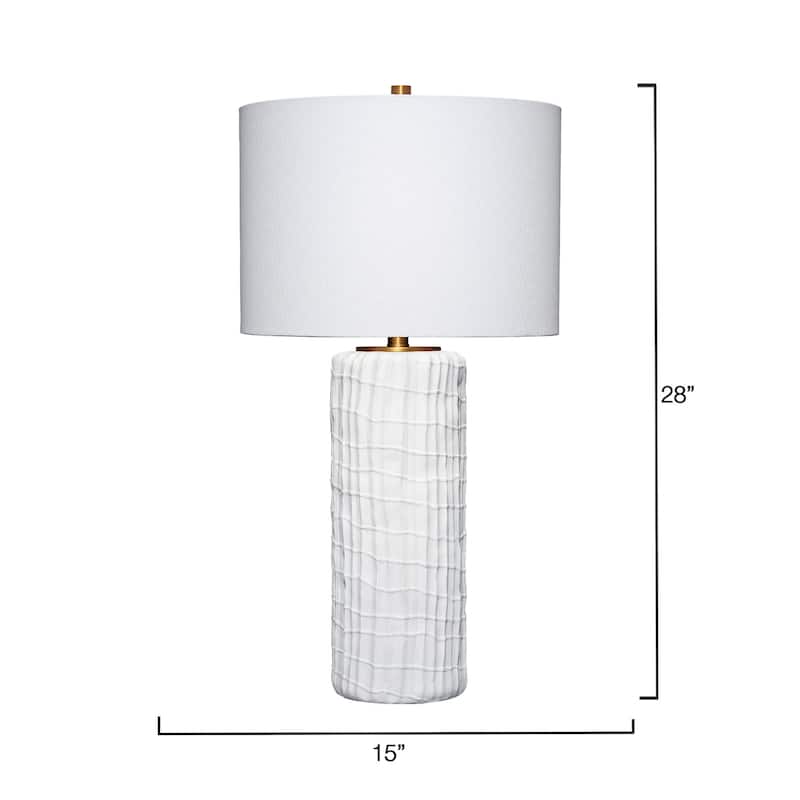 Alden Decor Farias Polyresin Table Lamp
