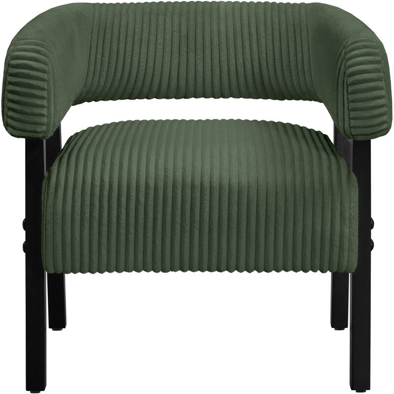 Yaheetech Corduroy Accent Chair with Solid Wood Legs for Living Room, Bedroom