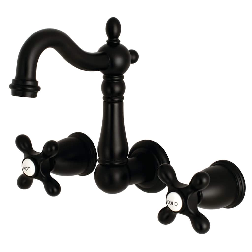Kingston Brass Heritage 1.2 GPM Wall Mounted Bathroom Faucet with