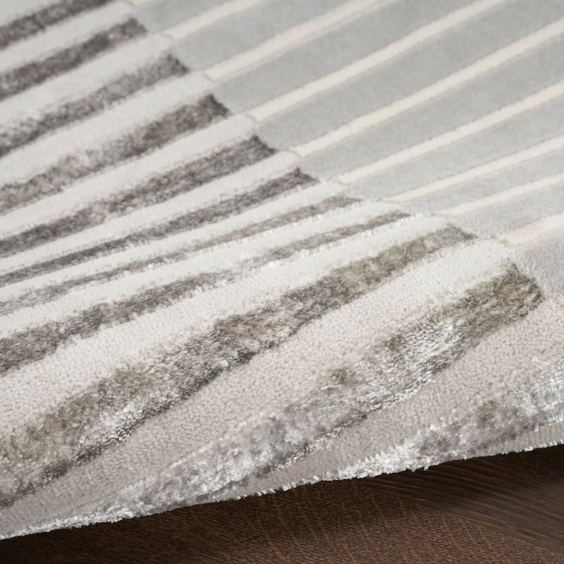 Nourison Brushstrokes Indoor only Striped Area Rug