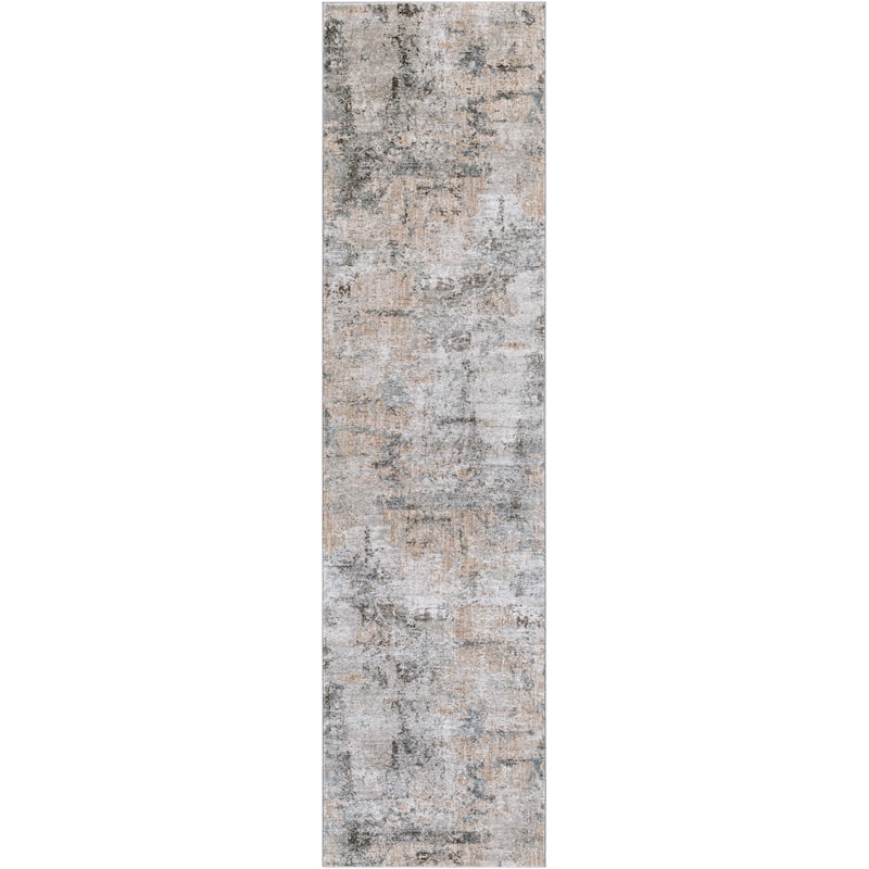 Livabliss Modern & Contemporary Brunswick Abstract Area Rug - 2'7" x 10' - Sage