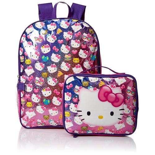 Shop Hello Kitty Girls Backpack Lunch Bag Box Kit - Free Shipping On