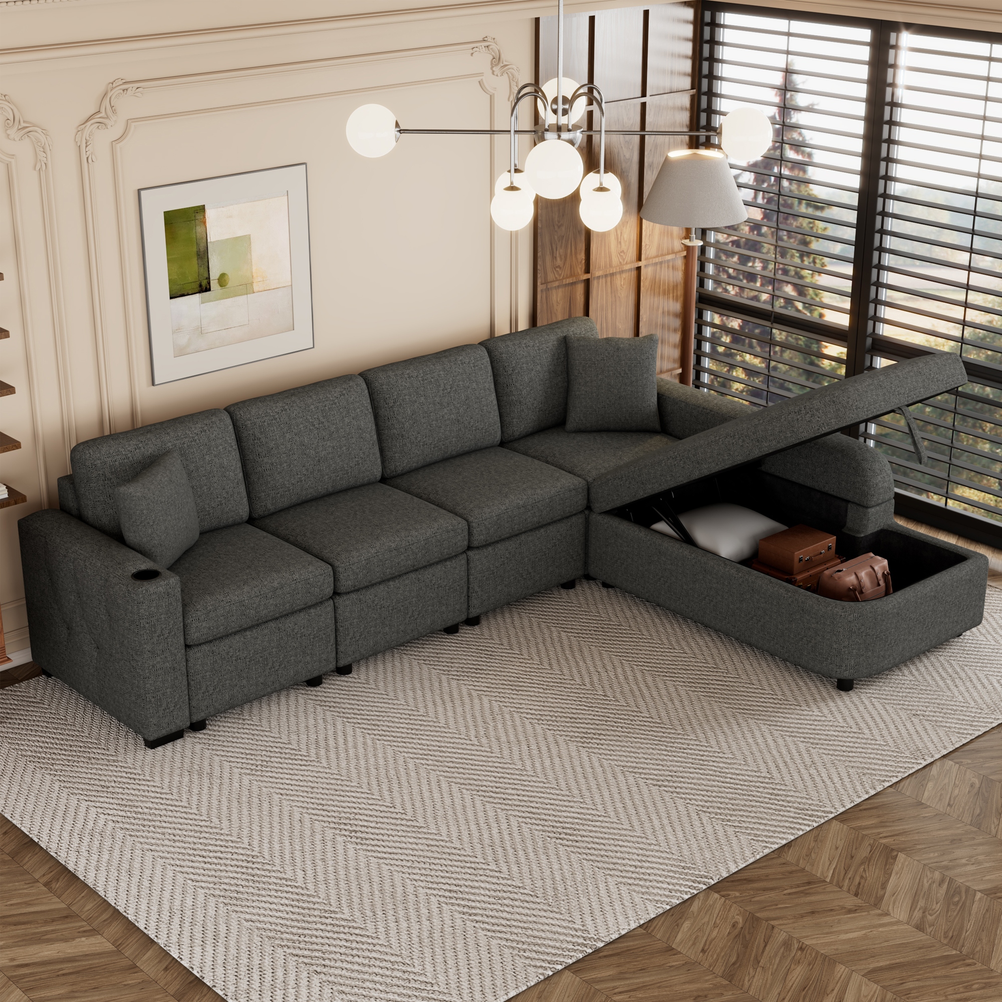 Epperson reversible 2025 modular sectional