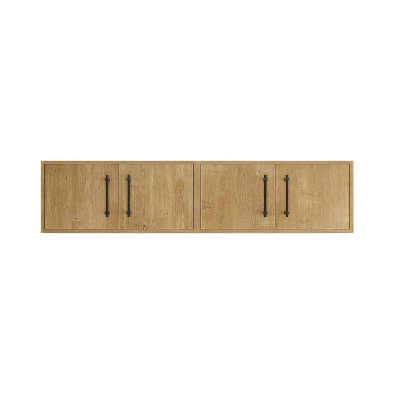 Victoria 60 Inches Top Cabinet Wall-Mounted - 59.3 - Oak Finish - Oak