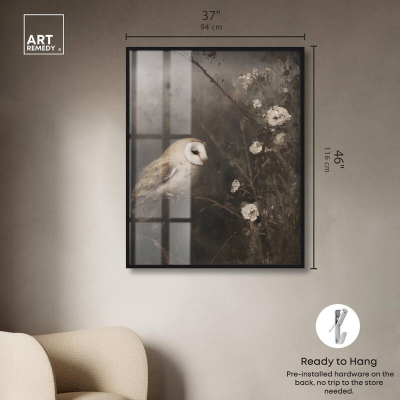 Owl in the Shadows I Shadowbox by Art Remedy