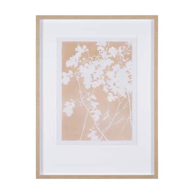 Flower Silhouette-Jasmine Framed Art Print