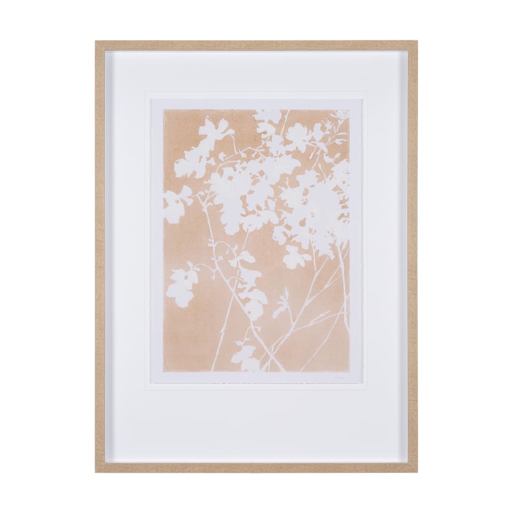 Flower Silhouette-Jasmine Framed Art Print