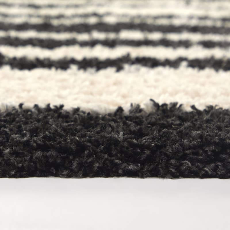Mobius Abstract Shag Area Rug